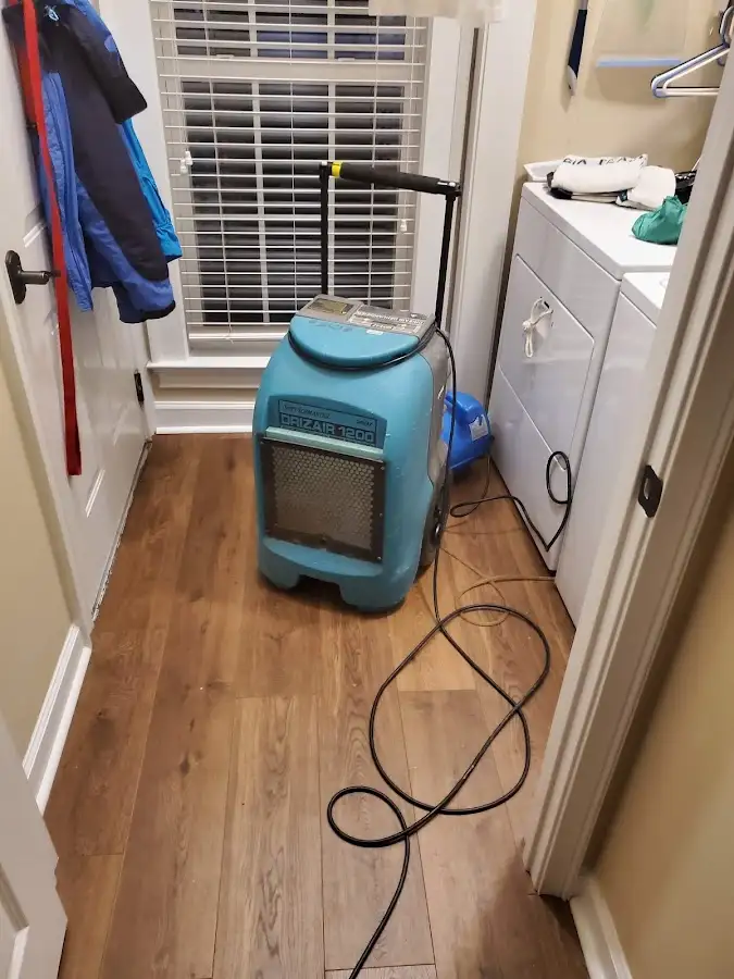 Commercial dehumidifier deployed for Flood Damage Cleanup in Bridgeport